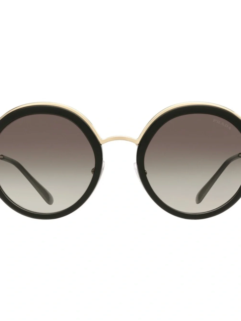Prada - Prada Cinéma - Black Round Sunglasses